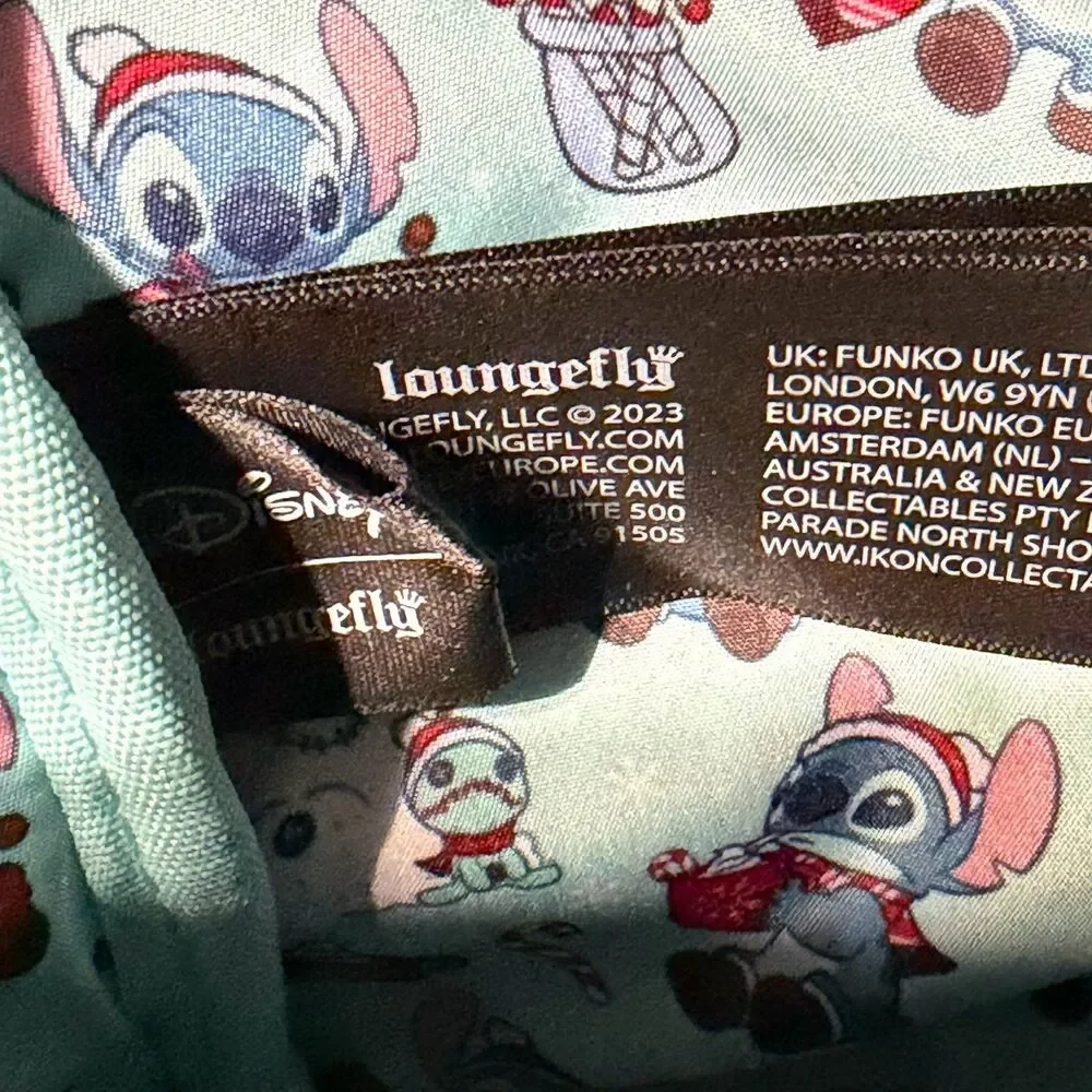 Loungefly Disney Stitch Snow Angel Cosplay Mini Backpack - New NWOT